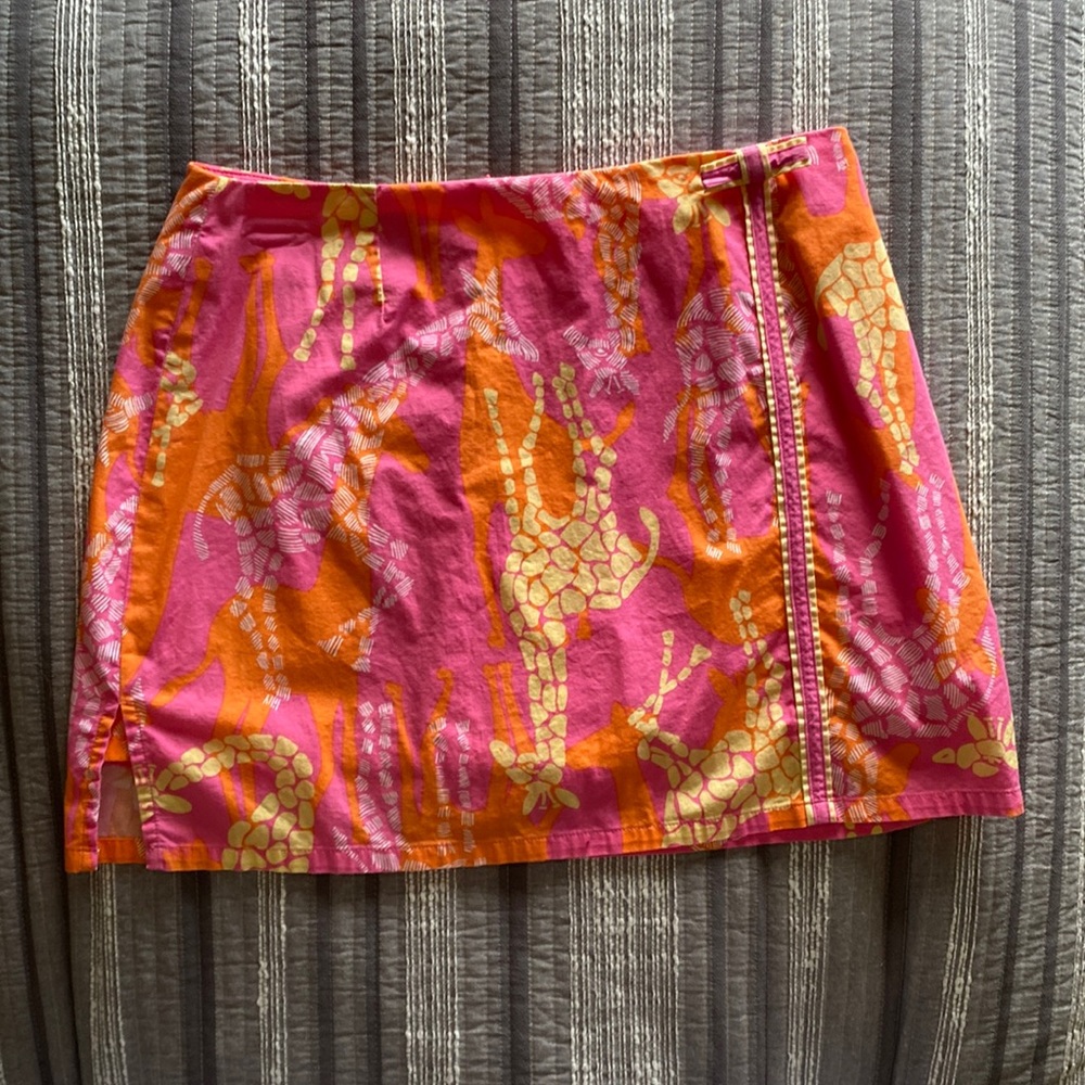 Vintage Lilly Pulitzer giraffe print skort size 4